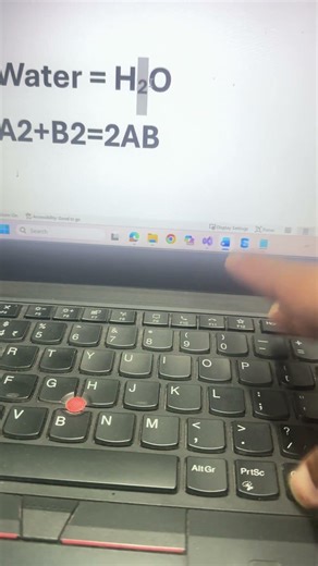 తెలుగులో - to make any letter as subscript or superscript just by using keyboard #wordshorts