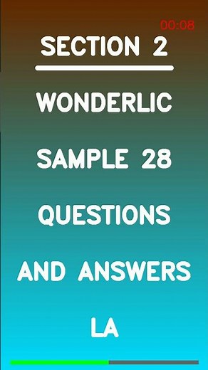 Wonderlic Sample Test 2026 – 28 Practice Questions and Explained Answers Guide