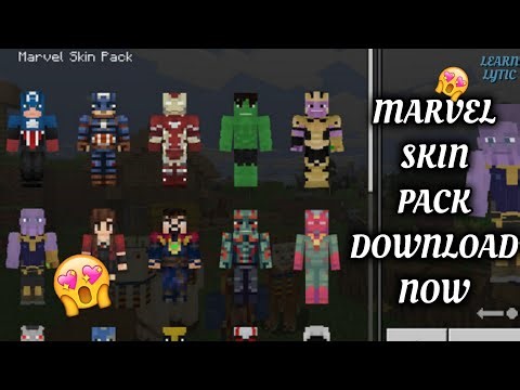 MARVEL SKIN PACK 😍😍 download now #minecraft #viral #minecraftskins 