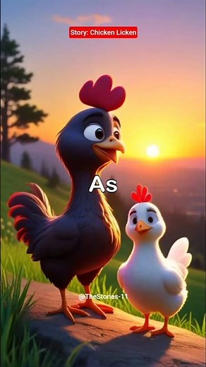 Story: Chicken Licken #story #storytime #chicken #licken #viral #ytshorts #animation #cartoon #fyp