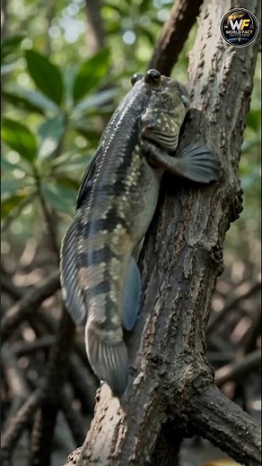 This Fish Can Climb Trees! 😱🐟 | Amazing Mudskipper Fact