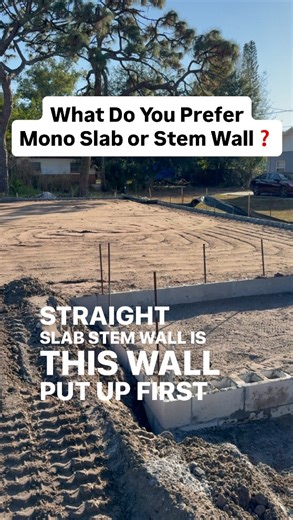 Terrance Williams on Instagram: "What Do You Prefer Mono Slab or Stem Wall❓ Which would you choose and why❓👇👇 #construction #newconstruction #constructionlife #constructionmanagement #residentialconstruction #commercialconstruction #underconstruction #constructionsite #customhomes #newhomeconstruction #homedesign #kitchendesign #bathroomremodel #interiordesign #architecture #civilconstruction #constructionequipment #concreteconstruction #landscapeconstruction #masonry #roofing #buildingmateria