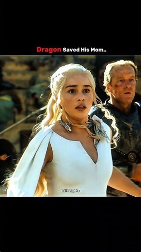 She Closed Her Eyes… Then Her Dragon Came 🐉🔥 Game of thrones Scenes #shorts #gameofthrones