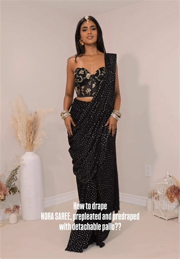 POV: I can actually wear a saree without stress. Sarees are stunning… but let’s be honest — the draping part can feel intimidating. That’s exactly why the Nora Saree exists. Slip in, attach the pallu, and suddenly you have the elegance of a saree without the stress of draping one. The final result? You look polished, effortless, and completely event-ready in minutes. Because feeling beautiful shouldn’t come with a 30-minute YouTube tutorial. The Nora Saree Set — one of our bestsellers for a reas