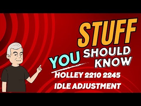 Holley 2245 2 Barrel Carburetor Adjusting Fast Idle