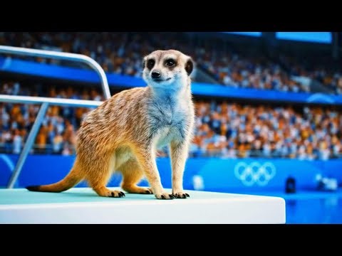 Epic Animal Olympic Dives | Which Animal Wins Gold? 🏆 | Dog Olympics 🐕| Springboard Event