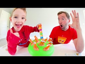 Father & Son PLAY INCH WORMS! / Make The Longest Worm!