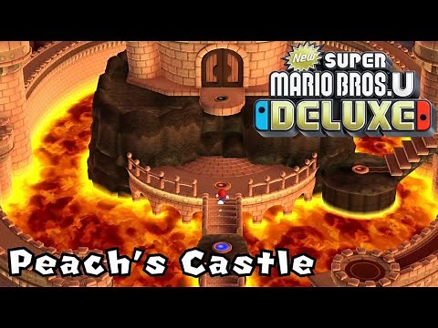 World Peach's Castle - All Star Coins 100% Gameplay Walkthrough - New Super Mario Bros U Deluxe