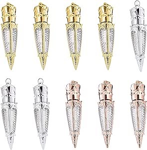 FZBNSRKO 10 Pcs Lip Gloss Tube Empty Refillable Lip Balm Bottle Clear Plastic Lip Gloss Container Reusable Lipstick Bottle with Rubber Insert for Lipstick(random color,5ml)