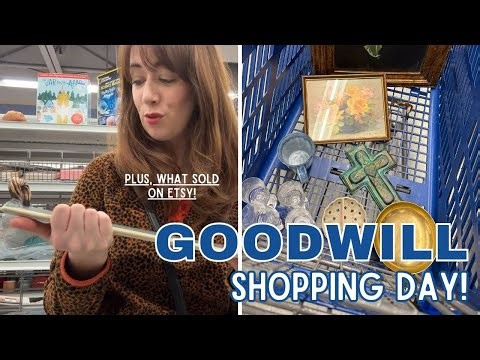 GOODWILL SHOPPING DAY! | Thrift with Me | What Sold on Etsy
