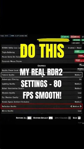 Part|2 Best rdr2 graphics settings