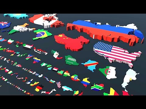 World Map Size Comparison | Biggest Countries Ranked 2025