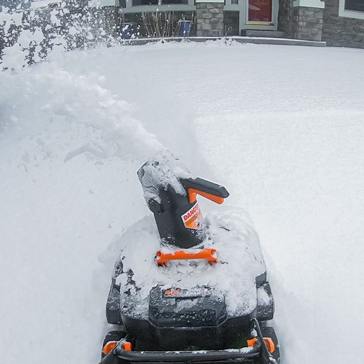 We Tested This Worx Snow Blower, a Cordless Model That Makes Snow Removable—Dare We Say—Enjoyable