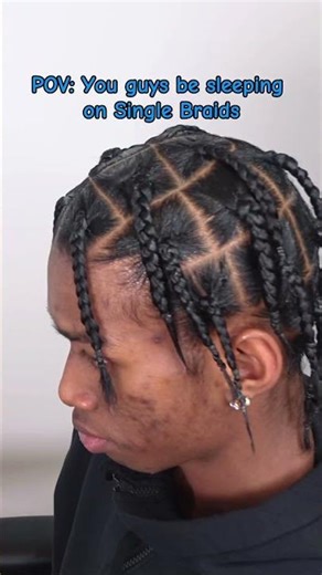 POV single braids hit different #braids #hairstyle #trending