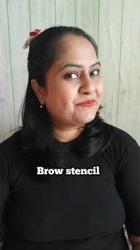 How to use Brow stencil easy tutorial #eyebrows #stencil#shorts#yshorts