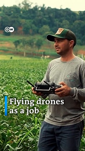 A modern face of agriculture are drone operators! Find out more about how this way of farming works – from mapping fields to AI-assisted plant health checks. #DWDigital #AI | DW Environment