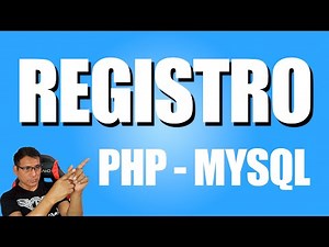 Crear un Registro de Usuarios fácilmente con el lenguaje PHP y MySQL en 5 minutos