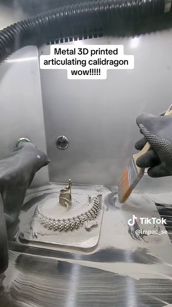 #CapCut check out this metal 3-D printed articulating cali dragon. So cool!! #3dprinting #printok #metalprinting