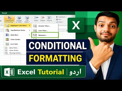 MS Excel Conditional Formatting Tutorial Urdu/Hindi | Highlight Cells Rules Explained