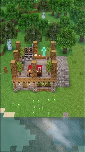 Minecraft House Tutorial 🏠 #minecraft #shorts