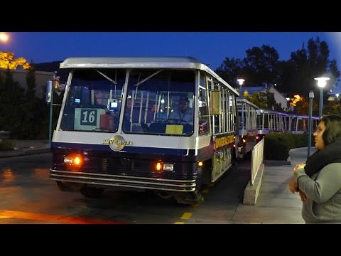 [4K] Universal Studios Tram Tour at Night | Universal Studios Hollywood | 2024 4K 60FPS