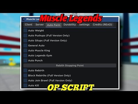 Muscle Legends OP Script💪! - Auto Lift, Auto Durability, Auto Afk! | Roblox | Muscle Legends |