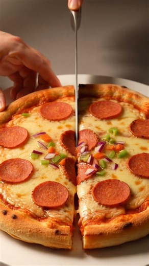 ASMR Pizza Slice Cutting 🍕✨