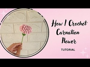 How to Crochet a Super Quick & Easy Carnation Flower | Beginner-Friendly Tutorial