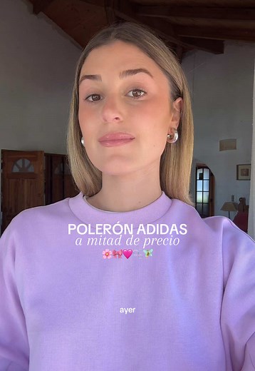 Hermosooo Polerón Adidas con 50% de Descuento