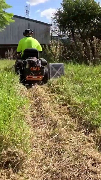 Mowing This Lawn Was Quite The Process!