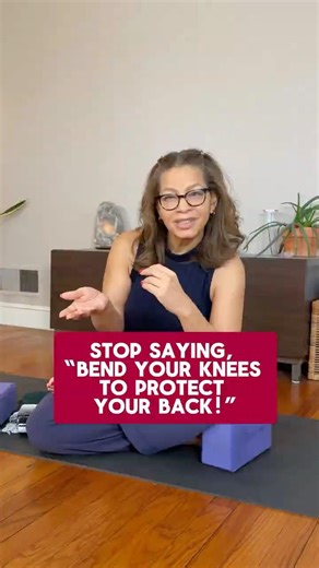 Does Bending Your Knees Protect Your Back in Yoga? #yogateacher #yogapractice