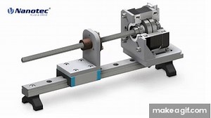 External Linear Actuator Animation - Nanotec on Make a GIF