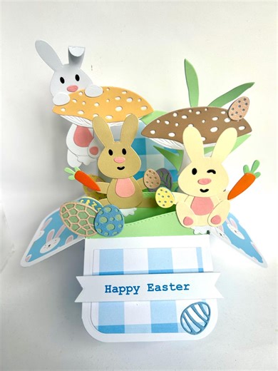 Pop up Easter Bunny Card, 3D Exploding Box Card, Easter Egg Personalised Card, Children’s/adults Card in a Box - Etsy UK