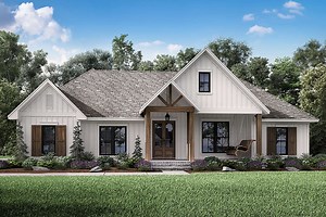 Modern Farmhouse Plan - 2,201 Square Feet, 3 Bedrooms, 2.5 Bathrooms | Floor Plan #041-00190 | America's Best House Plans