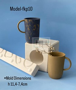Slipcasting Plaster Mold Ceramic Form Gipsform Medium Size Mug Cup , Handled Mug - Etsy