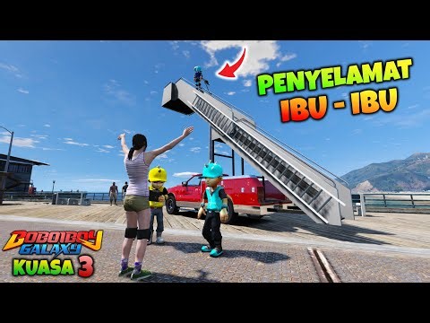 BOBOIBOY KUASA 3 MELAKUKAN MISI MENYELAMATKAN HEWAN PELIHARAAN WARGA - GTA 5 MOD