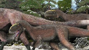 Feathers may have helped T. rex's relatives ride out a cold climate