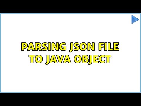 Parsing JSON file to Java Object