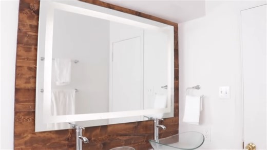 How to build an easy and affordable LED framed mirror by hand