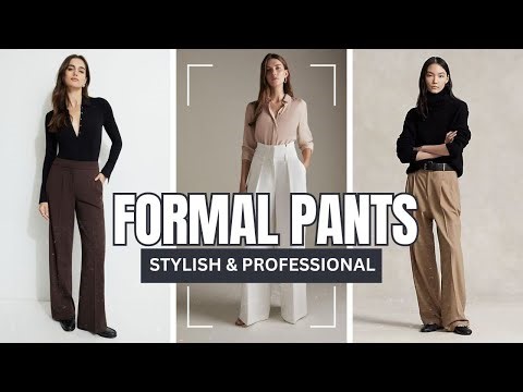 Different types of formal pants for ladies + outfit styling ideas| Mastering formal style #pants