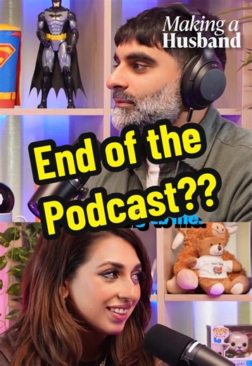 Er… not sure how much longer we’re doing this podcast guys 🙃 #podcastclips #couple #marriage #humor #podcast
