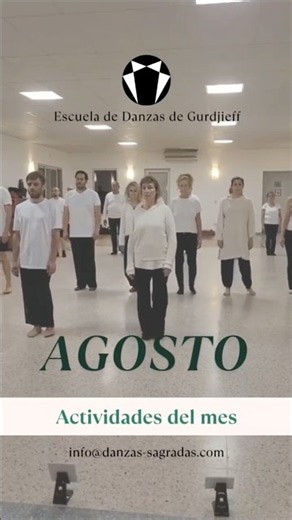 AGOSTO | Actividades regulares #gurdjieff #eneagrama #cuartocamino