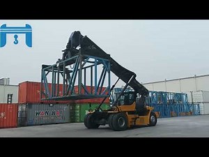 Container Reach Stacker Operation Test
