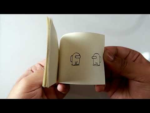 Among Us Flipbook | How to make Flipbook | Very easy