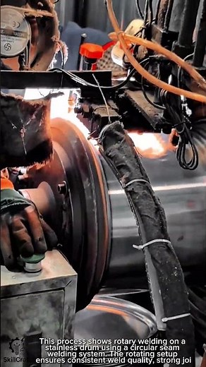 Rotary Welding Machine Work Tool for Stainless Drum Seam Welding #worktool