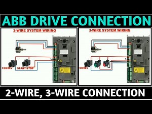 ABB DRIVE CONNECTION! ABB DRIVE 2-WIRE, 3-WIRE MODE CONNECTION