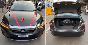 Brand new 2021 Honda City installed with aftermarket CNG kit