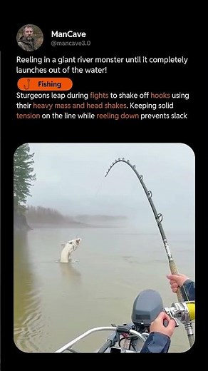 EPIC STURGEON FIGHT ON BOAT