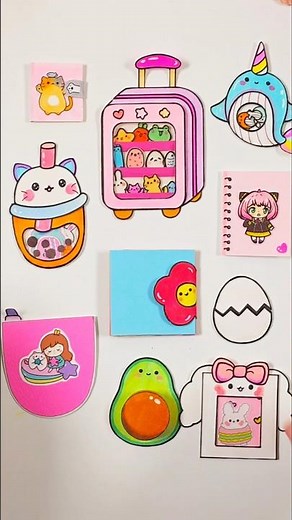 쪼꼬미 만들기 컬렉션 ☆ 스티커 미니북 #diy #craft #paperdiy #shorts