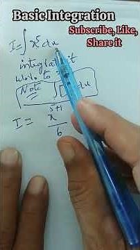 3.Integration, Basic integration, Simple integration